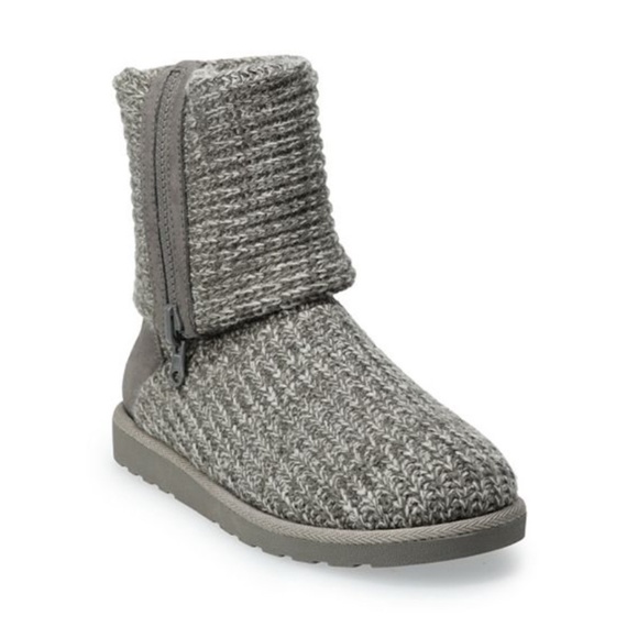 New Women's SO Gray Sweater Boots - Picture 1 of 14